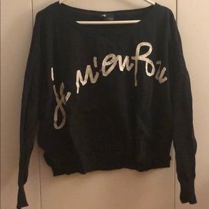 “You make me crazy” French cozy sweater